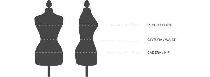 tallas y medidas BackCouture Back Couture